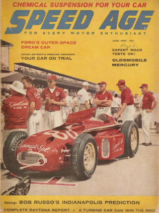 SPEED AGE 1958 JUNE - OLDSMOBILE V MERCURY, OLDSMOBILE DYNAMIC 88, JOE HUNT*